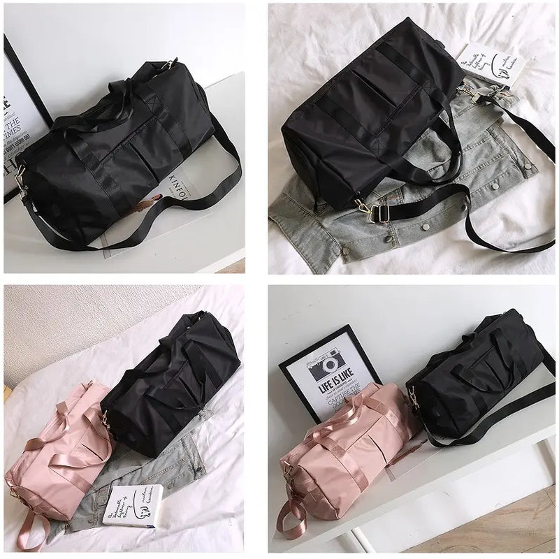 Professional Waterproof Gym Duffle Bag with Shoe Compartment - Dry and Wet Separation Sports Travel Bag for Men and Women, Ideal for Weekend Getaways and Workout Sessions