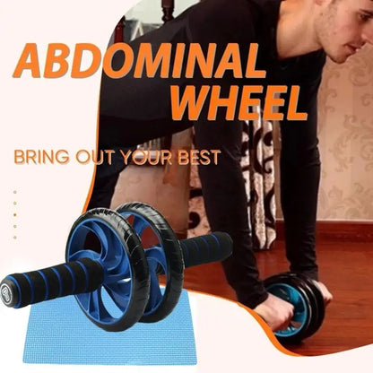 Premium Fitness Tool Set - Ab Roller Wheel and Push-Up Bar with Cushioned Foam Grip, Non-Slip Design, Core Strength Trainer - Perfect for Adult Fitness Training
