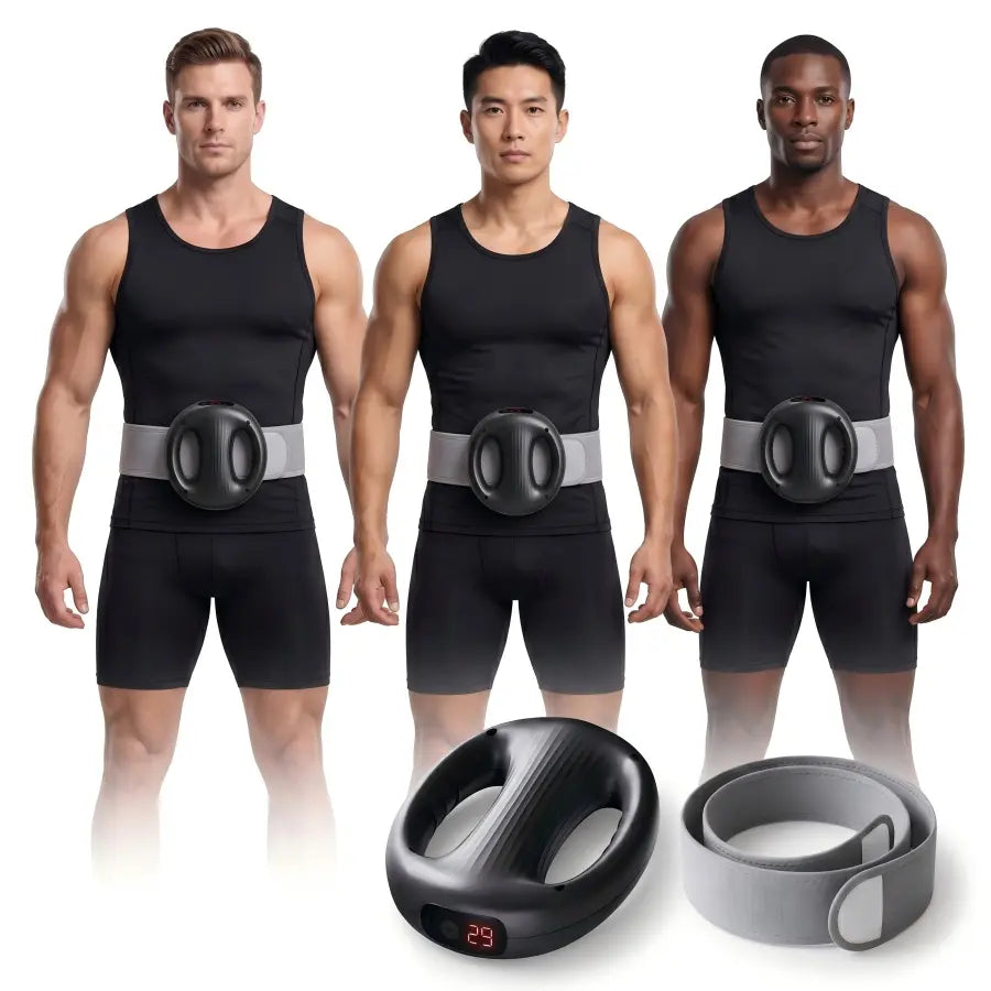 YXD18 Mini Muscle Training Fascia Ring - 2026 Model with 12 Adjustable Modes and Enhanced Straps, Fits Waists up to 55 Inches for Effective Waist and Back Muscle Relaxation.