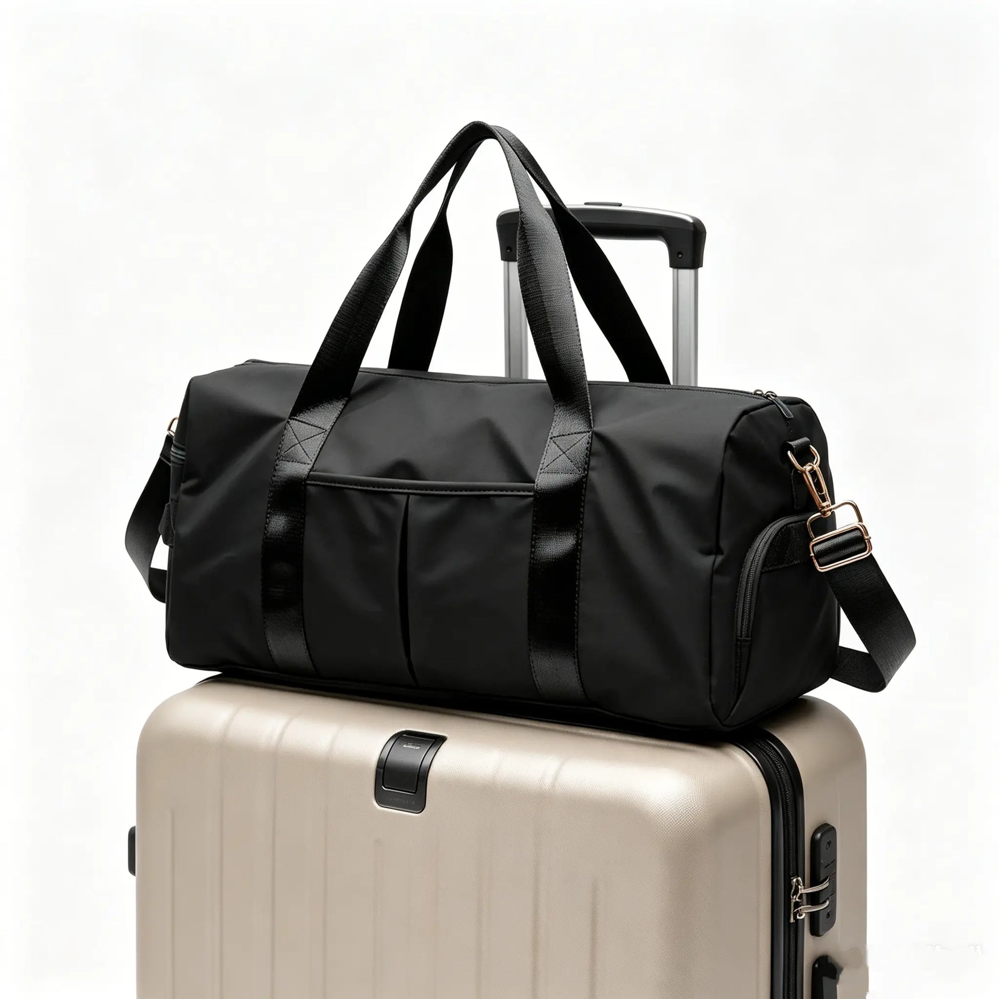 Professional Waterproof Gym Duffle Bag with Shoe Compartment - Dry and Wet Separation Sports Travel Bag for Men and Women, Ideal for Weekend Getaways and Workout Sessions