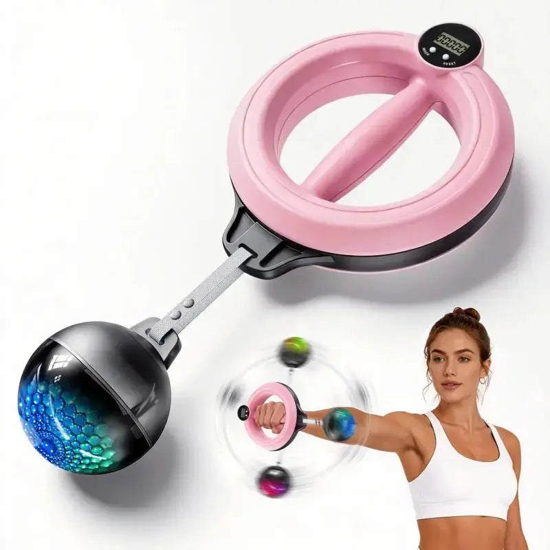 360° Rotating Grip Strengthener and Forearm Trainer for Enhanced Upper Body Strength, Portable Fitness Equipment for Home and Gym Use