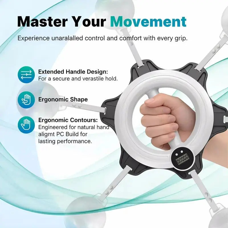 360° Rotating Grip Strengthener and Forearm Trainer for Enhanced Upper Body Strength, Portable Fitness Equipment for Home and Gym Use