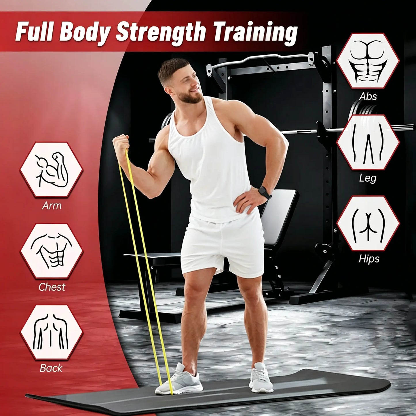 Assistance Bands for Pull-Ups, 5 Resistance Levels for Comprehensive Fitness Training, Ideal for Home and Gym Workouts, Physical Therapy, and Full Body Exercises