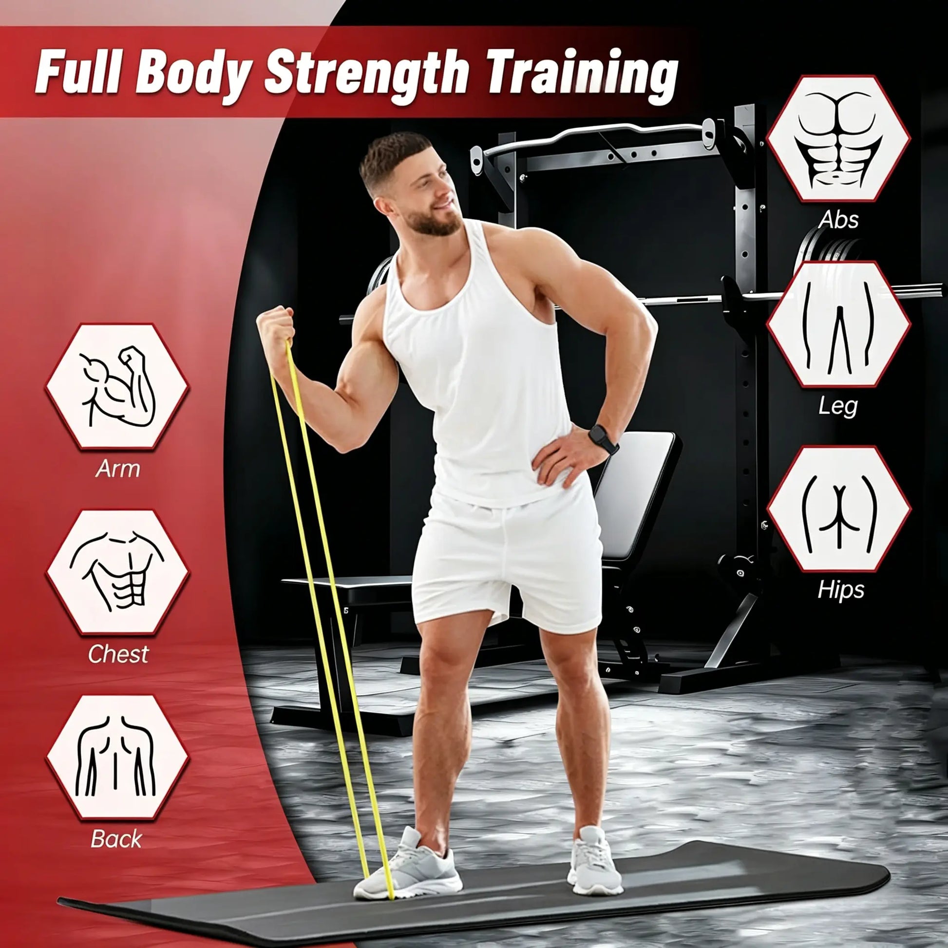 Assistance Bands for Pull-Ups, 5 Resistance Levels for Comprehensive Fitness Training, Ideal for Home and Gym Workouts, Physical Therapy, and Full Body Exercises