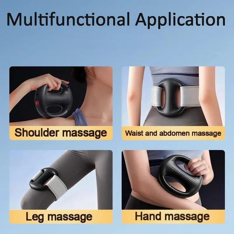 YXD18 Mini Muscle Training Fascia Ring - 2026 Model with 12 Adjustable Modes and Enhanced Straps, Fits Waists up to 55 Inches for Effective Waist and Back Muscle Relaxation.