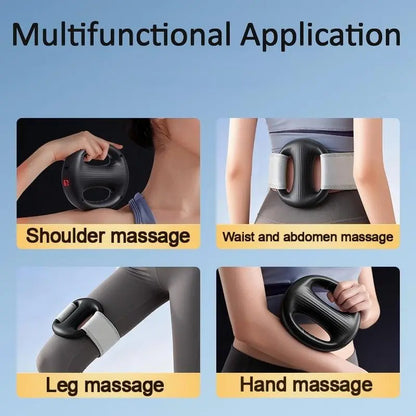 YXD18 Mini Muscle Training Fascia Ring - 2026 Model with 12 Adjustable Modes and Enhanced Straps, Fits Waists up to 55 Inches for Effective Waist and Back Muscle Relaxation.