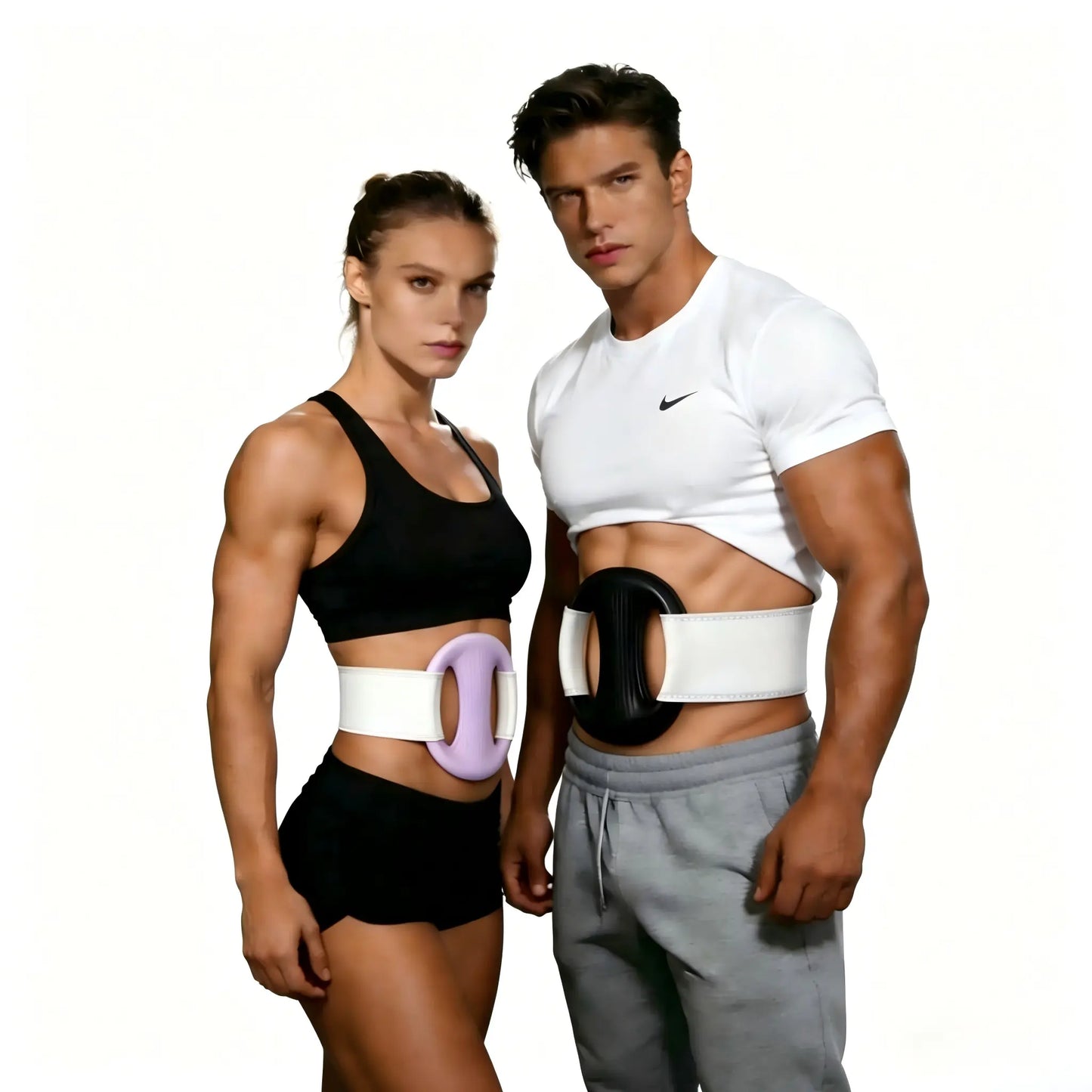 YXD18 Mini Muscle Training Fascia Ring - 2026 Model with 12 Adjustable Modes and Enhanced Straps, Fits Waists up to 55 Inches for Effective Waist and Back Muscle Relaxation.