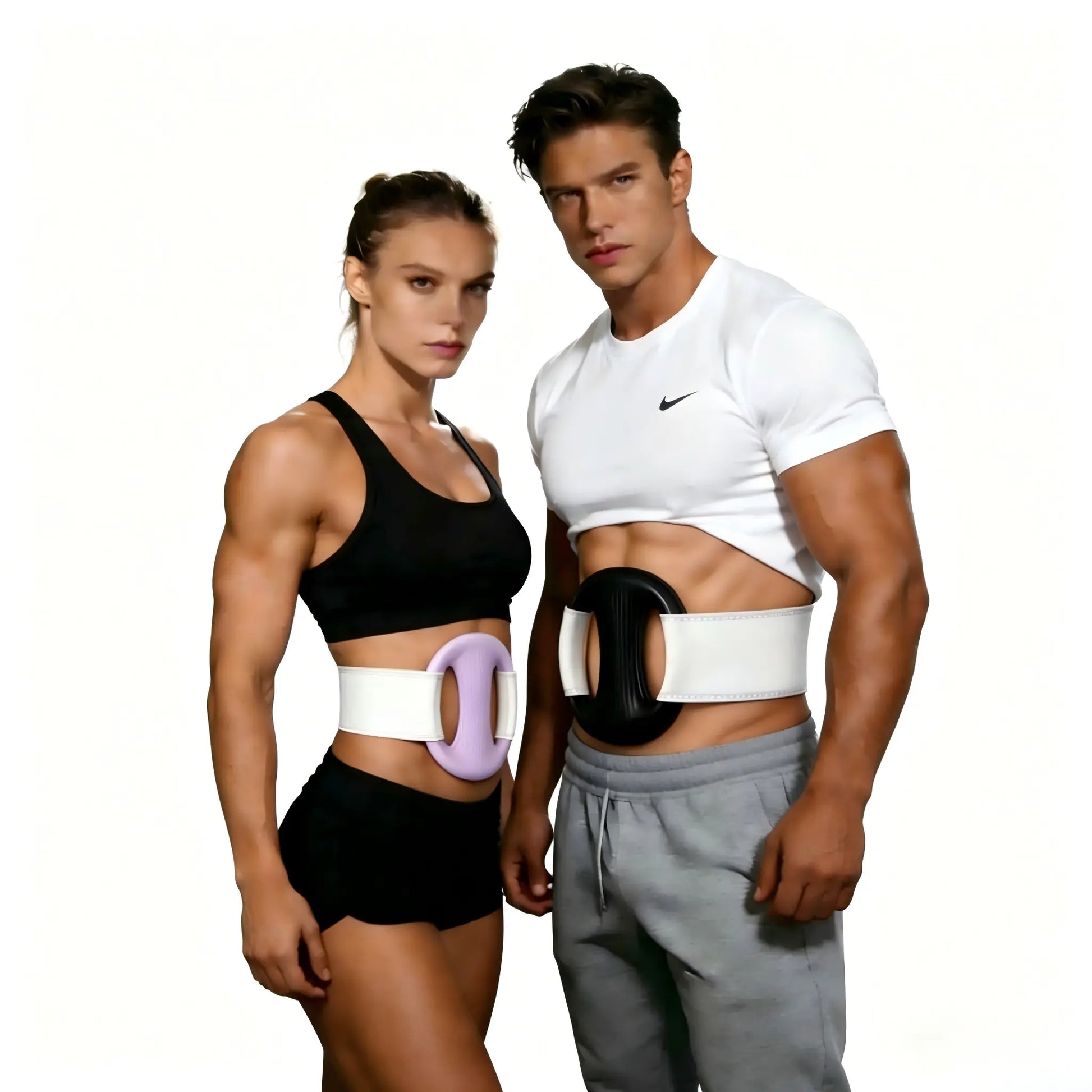 YXD18 Mini Muscle Training Fascia Ring - 2026 Model with 12 Adjustable Modes and Enhanced Straps, Fits Waists up to 55 Inches for Effective Waist and Back Muscle Relaxation.