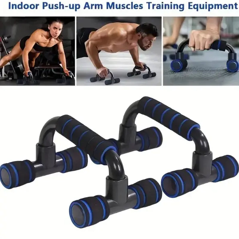 Premium Fitness Tool Set - Ab Roller Wheel and Push-Up Bar with Cushioned Foam Grip, Non-Slip Design, Core Strength Trainer - Perfect for Adult Fitness Training
